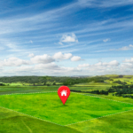 This is how a plot for sale will look like on our platform Flex Estate