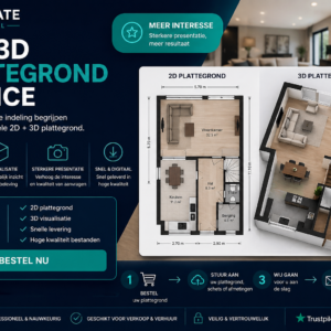 2D & 3D plattegrond Flex Estate