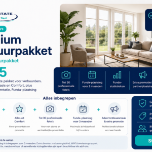 Premium verhuurpakket Flex Estate inclusief 3 maanden Funda-plaatsing