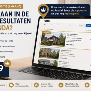 Funda toppositie 1 maand via Flex Estate