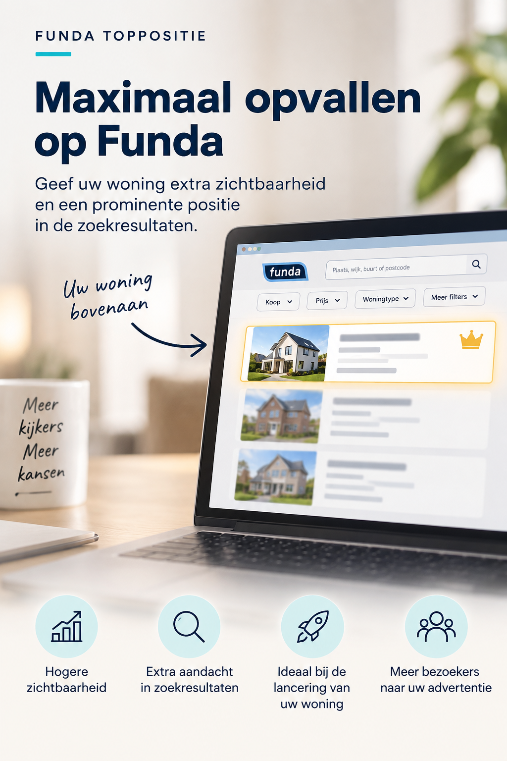 Funda toppositie