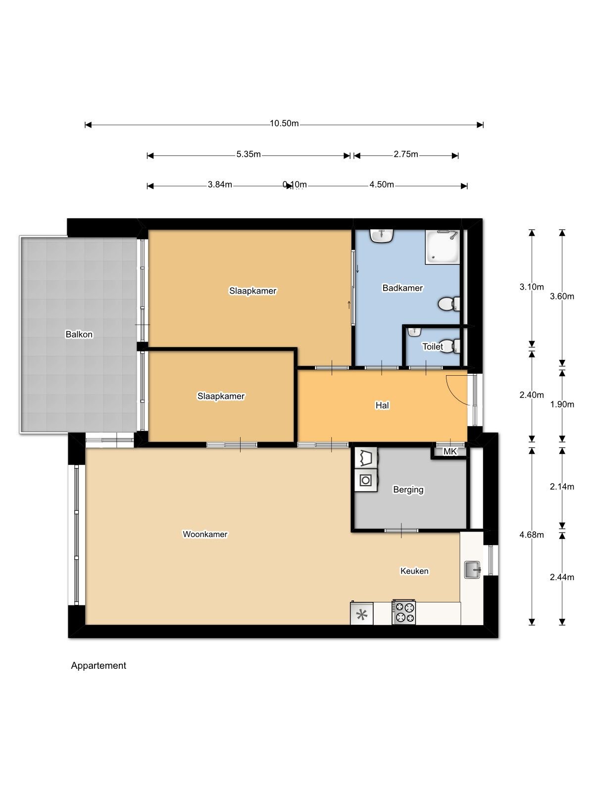Appartement in Kampen