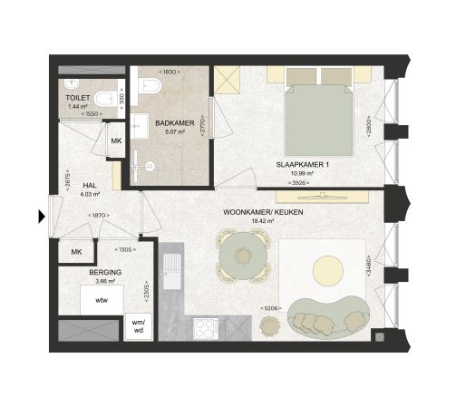 Appartement in Haarlem