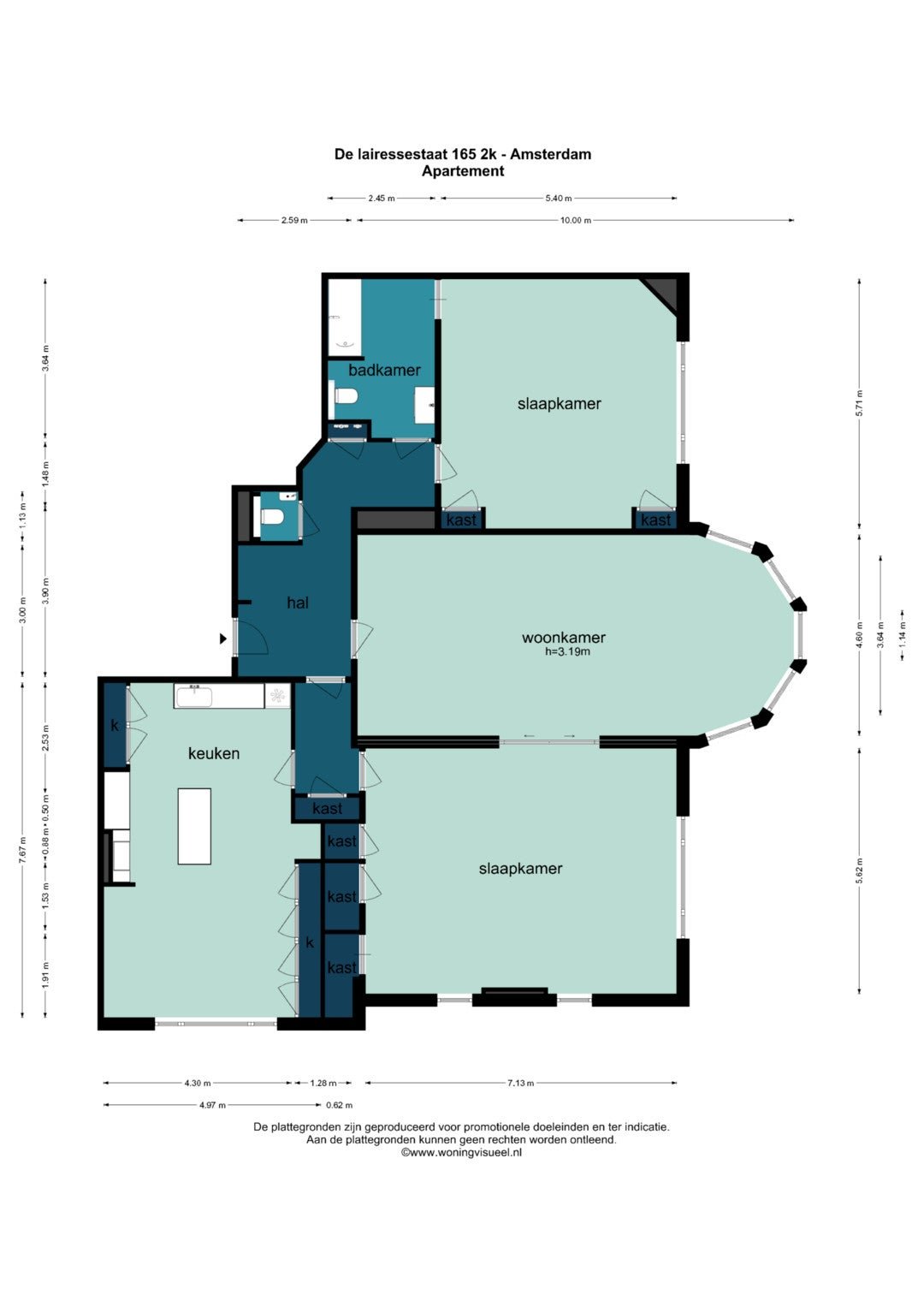 bc693fc78ae02bdf716096e4b8dbdafa De Lairessestraat, 1075HK Amsterdam